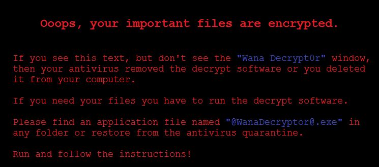 Ransomware example Ransomware example